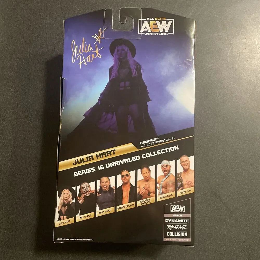 Jazwares AEW Unrivaled Collection Series 16 JULIA HART #160 Wrestling Figure NEW